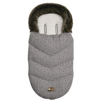 Accesorii pentru cărucior Kikka Boo 31108040094 Husa de iarna pentru carucior Luxury Fur Dots Grey