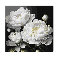 Картина по номерам Ideyka KHO3237 40x40cm Eco, Frumusetea ireprosabila cu vopsele metalic