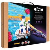 Набор для творчества Okto 10044 3D картина из глины, 30x40 см, Санторини