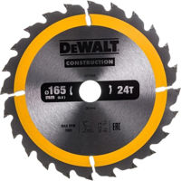 Disc de tăiere DeWalt DT1934 Panza circulara 165x20mm 24T