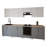 Мебель для кухни Smartex (30164) K4 300сm Alb+Grafit