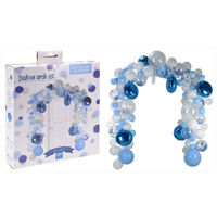 Декор Promstore 24500 Suport arc din 120baloane (transparente, albe, albastru)