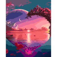 Картина по номерам Strateg R 9 /11 (GS942)(49313) Dragostea de mare, 40x50 cm