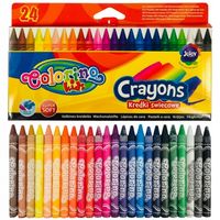 Восковые мелки 24 цвета Colorino