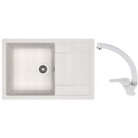 Мойка кухонная со смесителем Dr.Gans Techno 760 + SanDonna F 1069 alb