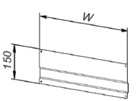 cumpără Separator din metal cu dimensiunile 150x500 (9001) în Chișinău