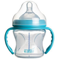 Поильник U-Grow A-1106 Biberon cu senzor de temperatura si gat larg din sticla, 150 ml