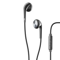 Cellular Club conical earphone with mic.Black