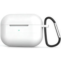 Чехол для наушников Helmet Airpods Pro, silicone, White