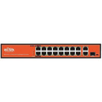 Аксессуар для систем безопасности Wi-tek WI-PS518G Switch16PoE+