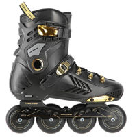 Роликовые коньки Nils NA20002 Abisal Black-Gold Slalom 40