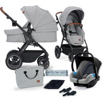 Детская коляска KinderKraft 3 in 1 B-TOUR (MINK) KSBTOU00LGR3000 light grey