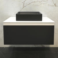 Dulap pentru lavoar Bayro Wings 800 под столешницу антрацит мат