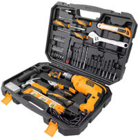 Набор электроинструментов Tolsen 95 de unelte de mana cu bormasina (Industrial)