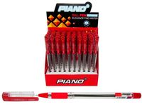 Ручка гелевая PT-111 soft ink 0.7mm, красная