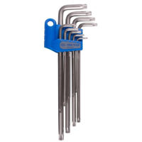 Ключ гаечный King Tony 20319PR ключи TORX L-образных экстра длинных Т10-Т50, 9 пр.