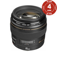 Obiectiv Canon EF 85mm F1.8 USM + în rate 4 luni!