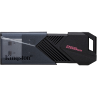 256GB USB3.2 Flash Drive Kingston DataTraveler Exodia Onyx (DTXON/256GB), Black, Plastic, Slider Cap