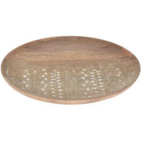 Тарелка Promstore 44602 Блюдо из древесины манго D30cm, H2cm