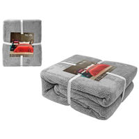 Домашний текстиль Promstore 53370 Cuvertura de pat 200x220cm NH Battariye poliester gri