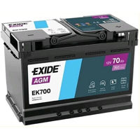 Автомобильный аккумулятор Exide EK700 AGM