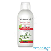 Aloe Vera Suc 100% pur dublu Concentrat cu Antioxidanti nepasteurizat 1L Zuccari