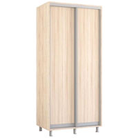 Dulap Mobildor-Lux Aron cu uși glisante (100x60x220H cm) Sonoma