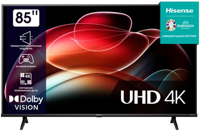 Телевизор 85" LED SMART TV Hisense 85A6K, 3840x2160 4K UHD, VIDAA U6.0, Black