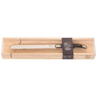 Набор ножей Laguiole Premium Line Bread Knife Black cu Suport-tocator Baguette