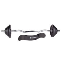 Plate-Loaded Barbell Set inSPORTline Castblack 120 cm/30 mm 45 kg 456SET