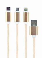 Cable Double-sided MicroUSB to USB, 1.8 m,  Cablexpert, CC-USB2-AMmDM-6