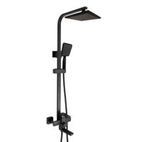 Panou de duș Mat|eco Inox Cubo поворотный излив черный-мат