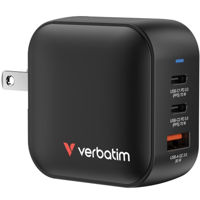 Зарядное устройство сетевое Verbatim VER_32229 Mini GaN Charger 70W, 3 Port, black