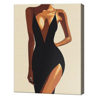 Картина по номерам BrushMe BS54246 Pictura pe numere 40x50cm Eco Farmecul in negru