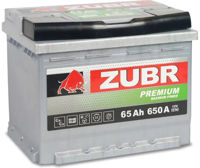 Автомобильный аккумулятор Zubr Premium 65 Ah L+