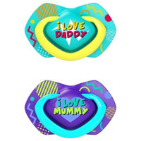 Пустышка Canpol 22/653 6-18 мес (2 шт) NEON LOVE