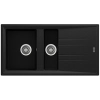 Мойка кухонная Teka Stone 60B TG 11/2B 1D tegranit Schwarzmetallic