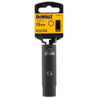 Набор головок, бит, насадок DeWalt DT7547 Ударная шестигранная головка DT7547 (Lumgi) 13 мм 1/2