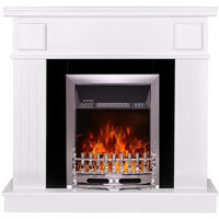 Șemineu electric ArtFlame Oscar & Galileo Silver, 997x1034x270 mm, Alb