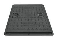 cumpără Capac canalizare compozit patrat 500x500 mm / 2 t (negru) (H=40 mm, 18.5 kg) în Chișinău