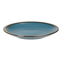 Farfurie Promstore 45813 Тарелка десертная 21cm Metallic Rim Blu, керамика