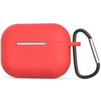 Чехол для наушников Helmet Airpods Pro, silicone, Rose Red