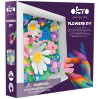 Набор для творчества Okto 25027 Tablou 3D pe numere din plastilină aerată Air Clay 15x15cm: Câmp cu flori