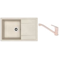Мойка кухонная со смесителем Dr.Gans Techno 860 + SanDonna F 1066 bej