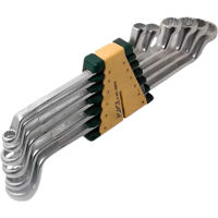 Ключ гаечный Force 50610 ключи накидные 10-26мм 12-гранных 75 градусов 6 пр.
