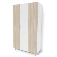 Шкаф Smartex N3 120cm Дуб Светлый/Белый