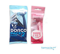 Dorco Pace 2 Razor portabil 2 lame N5 barbati+Dorco Eve 3 Razor portabil 3 lame N1 femei CADOU