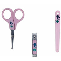 Набор для ухода за малышом Nuby ID4774 Маникюрный набор детский 3 предмета (ножницы, щипчики, пилочка) 1+