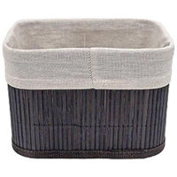Короб для хранения H&S 48472.3 Cos 20x15x14cm, negru, cu captuseala, din bambus