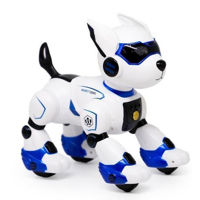 Радиоуправляемая игрушка New World Интерактивная игрушка собака K8, Now, USB, синяя, 782026